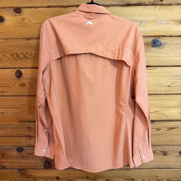 NWT Simms Womens Fishing Long Sleeve Top salmon pink XL - Picture 2 of 6